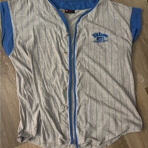 Wilson Kids Gray and Blue Button Down Shirt